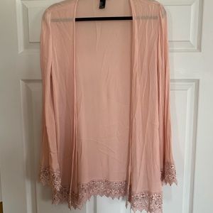 Beautiful pink lace cardigan